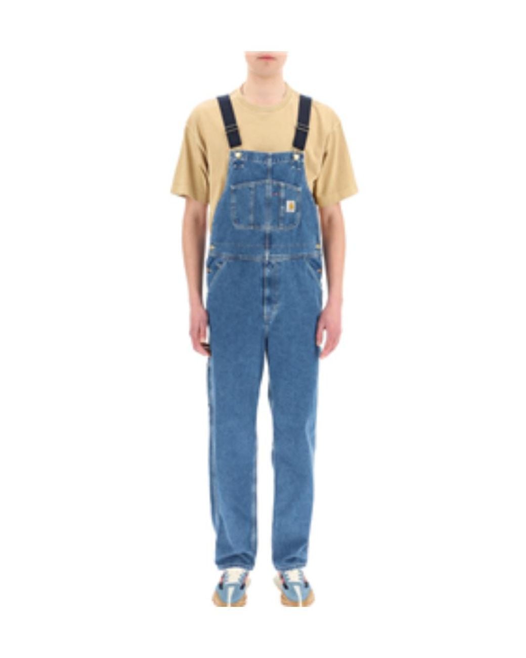 Carhartt Blue Denim Bib Overall for men