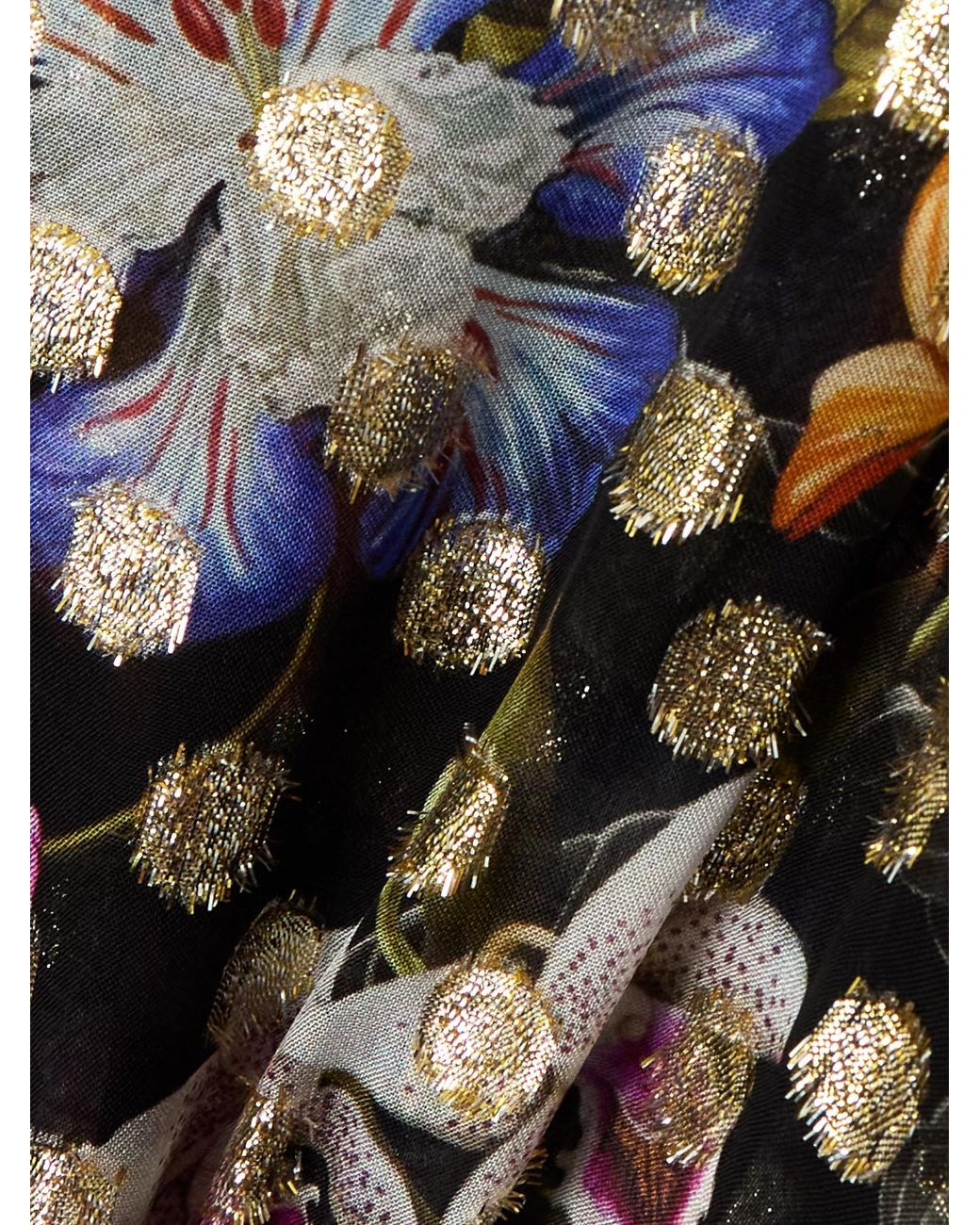 Borgo De Nor Multicolor Floral Embroidered Blouse