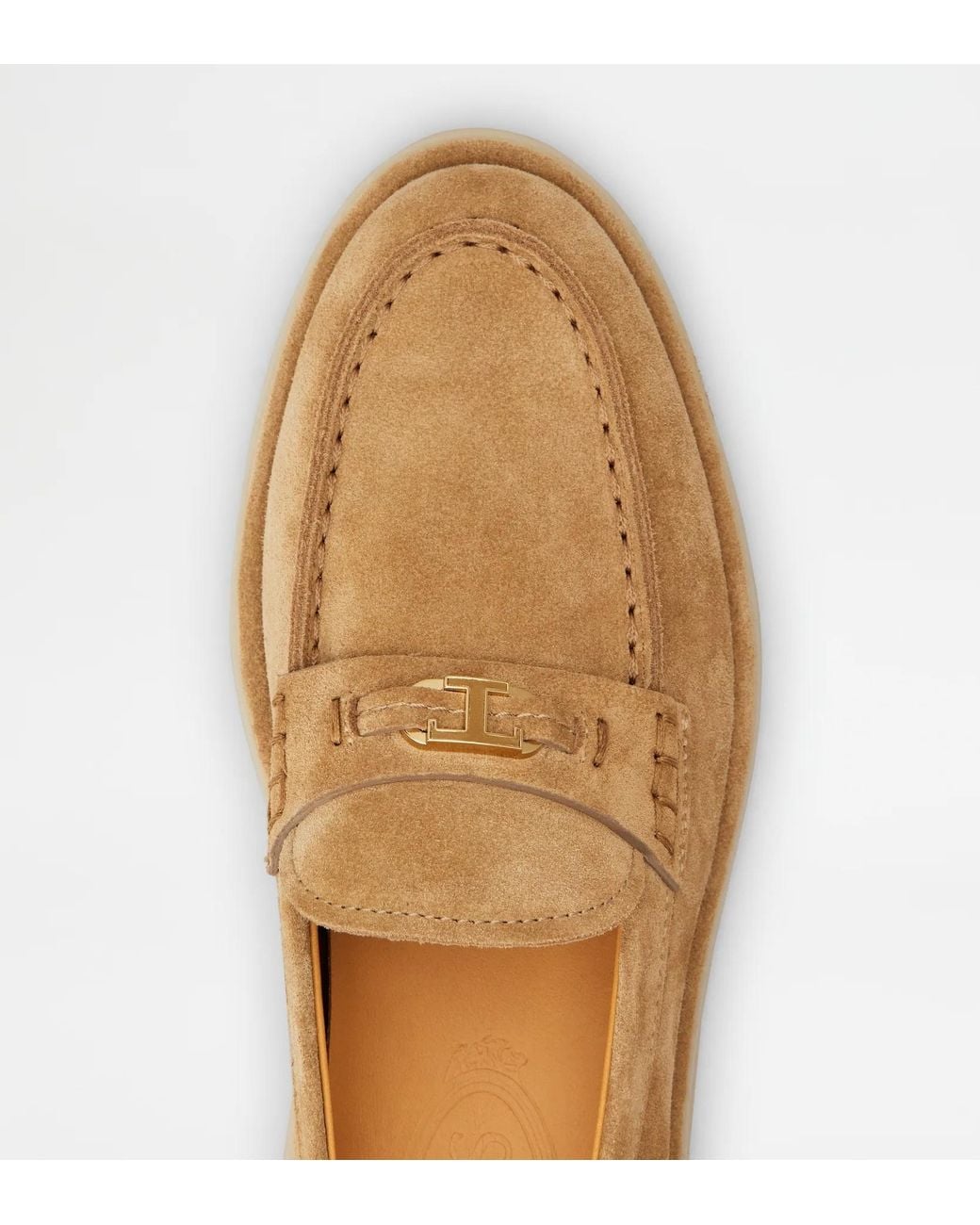Tod's Brown Metal Bit Loafers