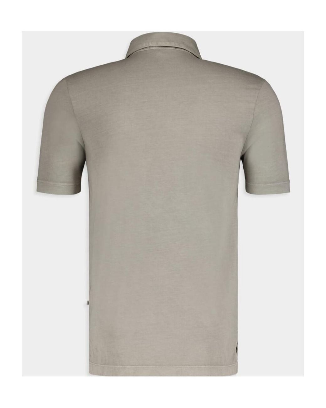 James Perse Gray Short-Sleeve Supima-Cotton Polo Shirt for men