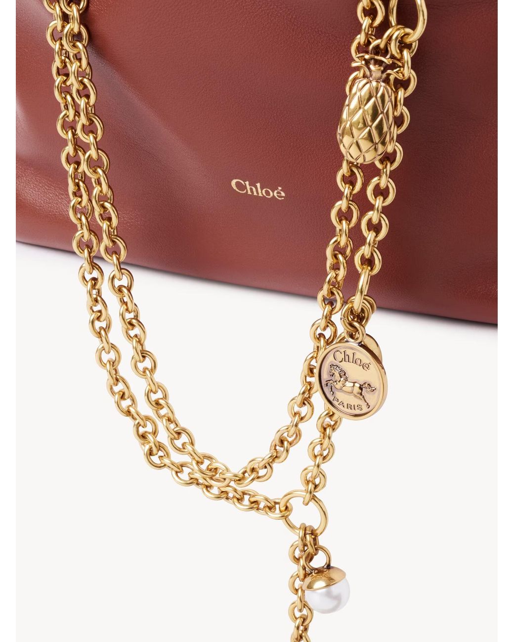 Chloé Pink Chloé Icons Mini Drawstring Shoulder Bag