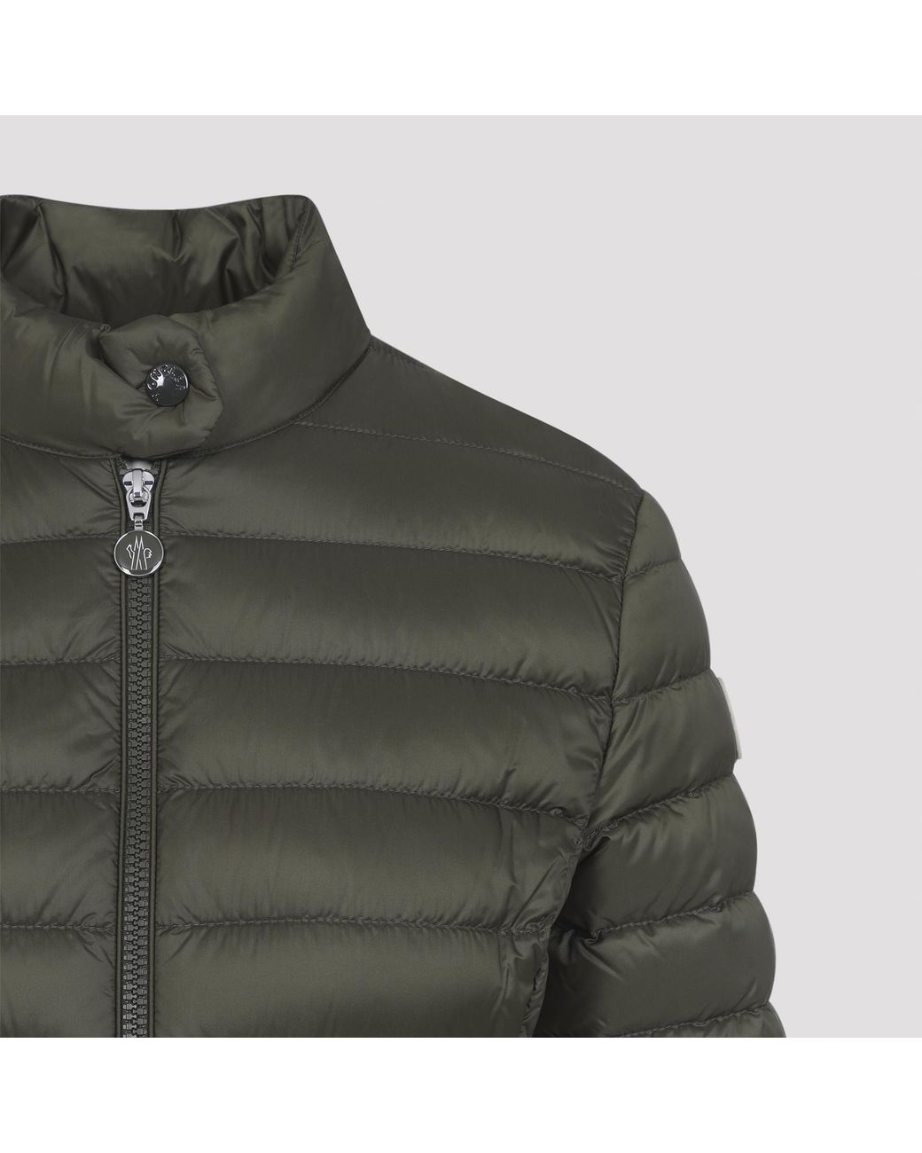 Moncler Green Igelle Zip-Up Short Padded Jacket