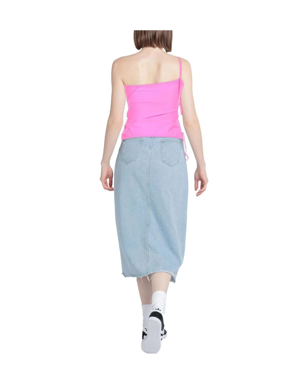 Balenciaga Pink Solid Color Tops