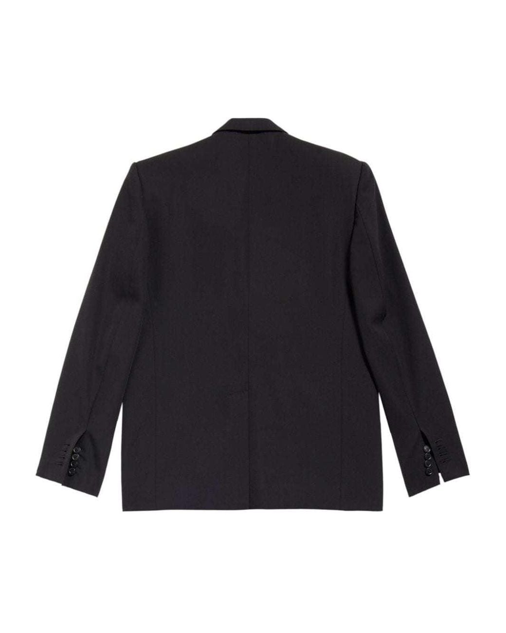 Balenciaga Blue Wool Single-Breasted Blazer Jacket for men