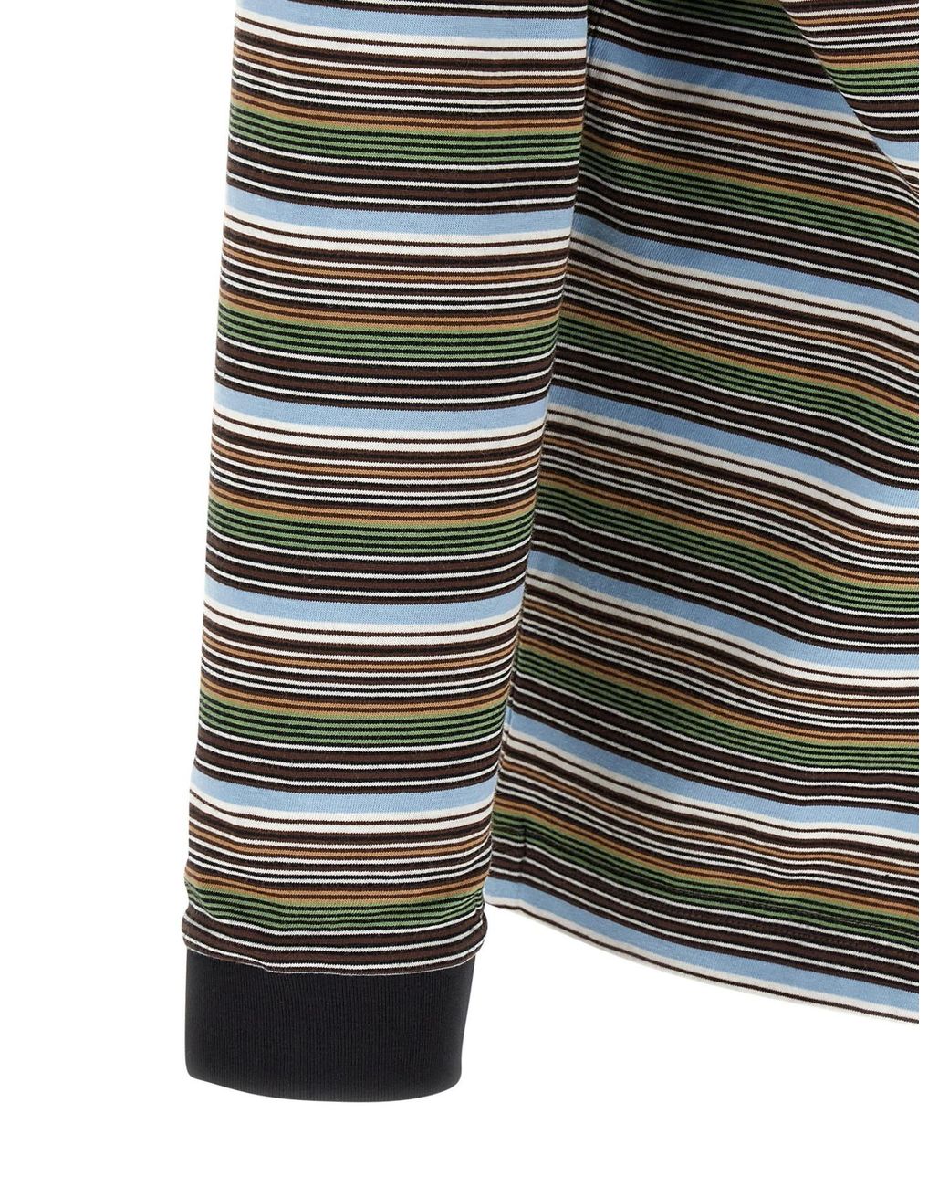 Marni Gray Striped Long-Sleeved T-Shirt for men