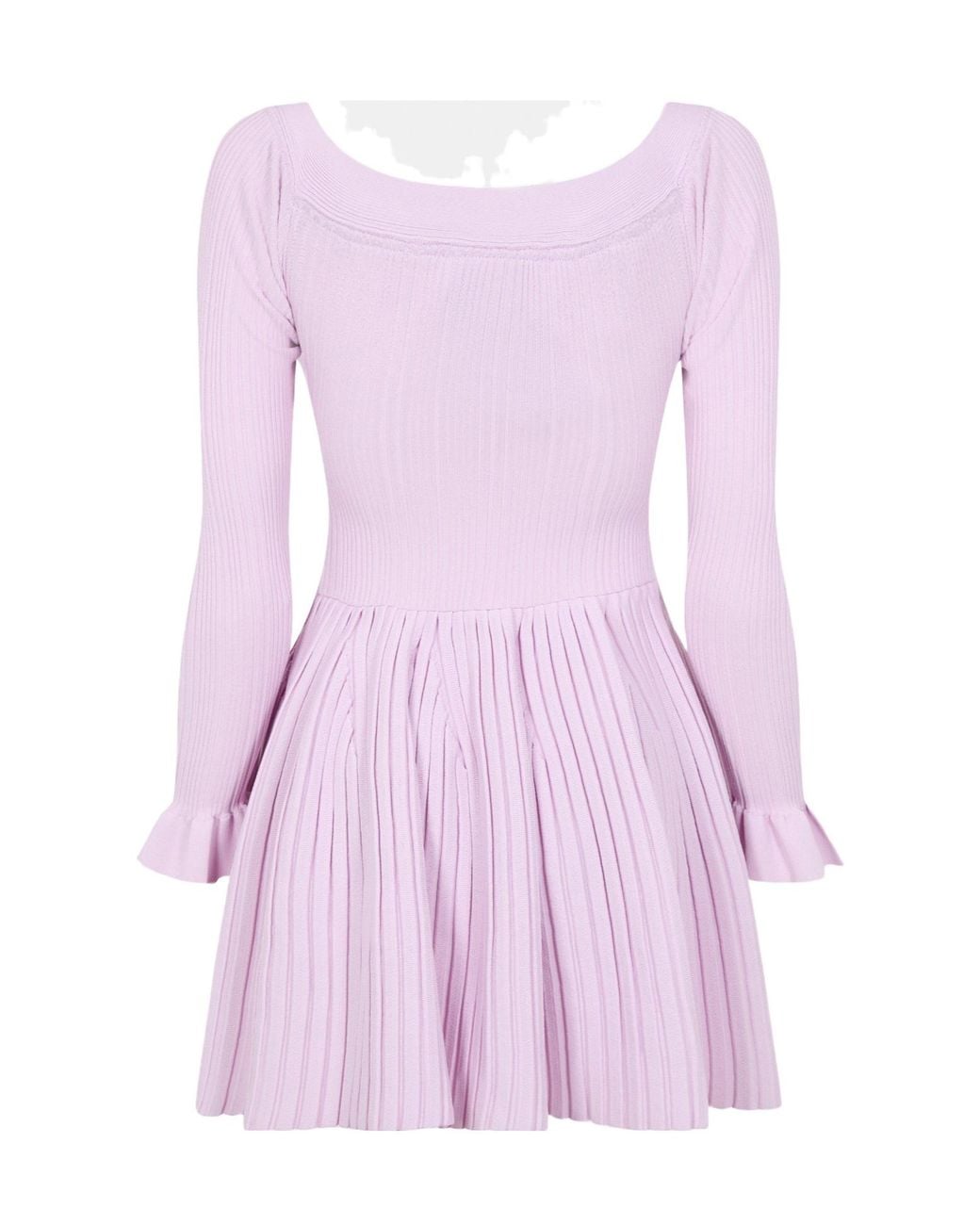 Self-Portrait Pink Knit Mini Dress