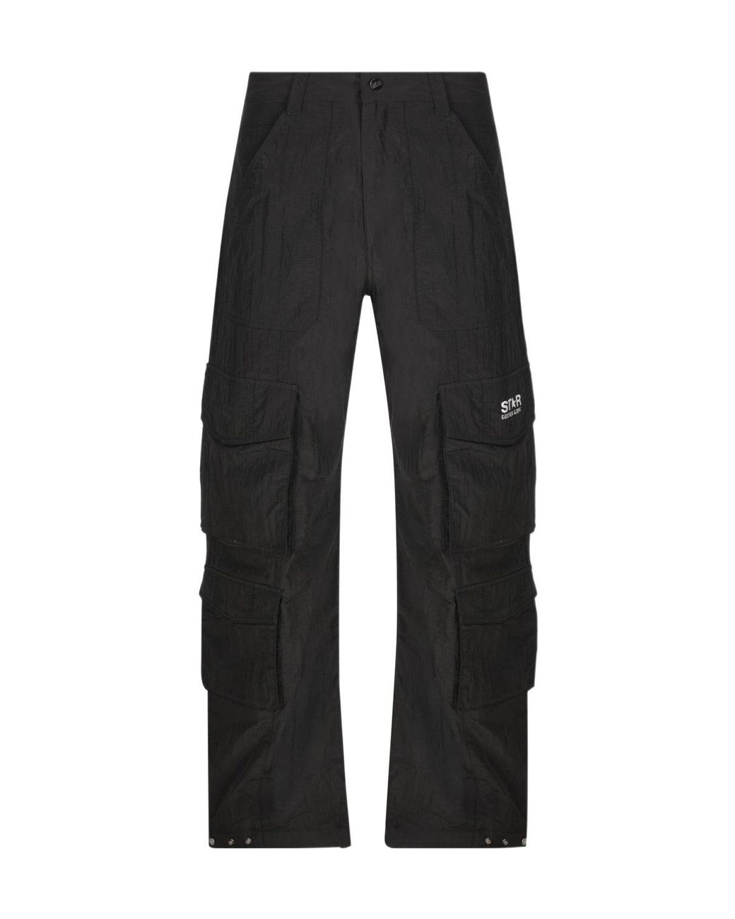 Golden Goose Deluxe Brand Black Wide Trousers for men
