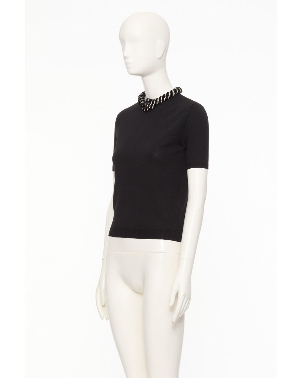 Valentino Black Embroidered Wool Jumper