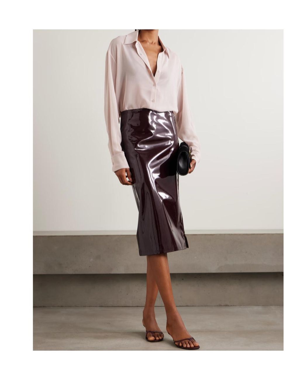 Frankie Shop Pink Peri Georgette Shirt