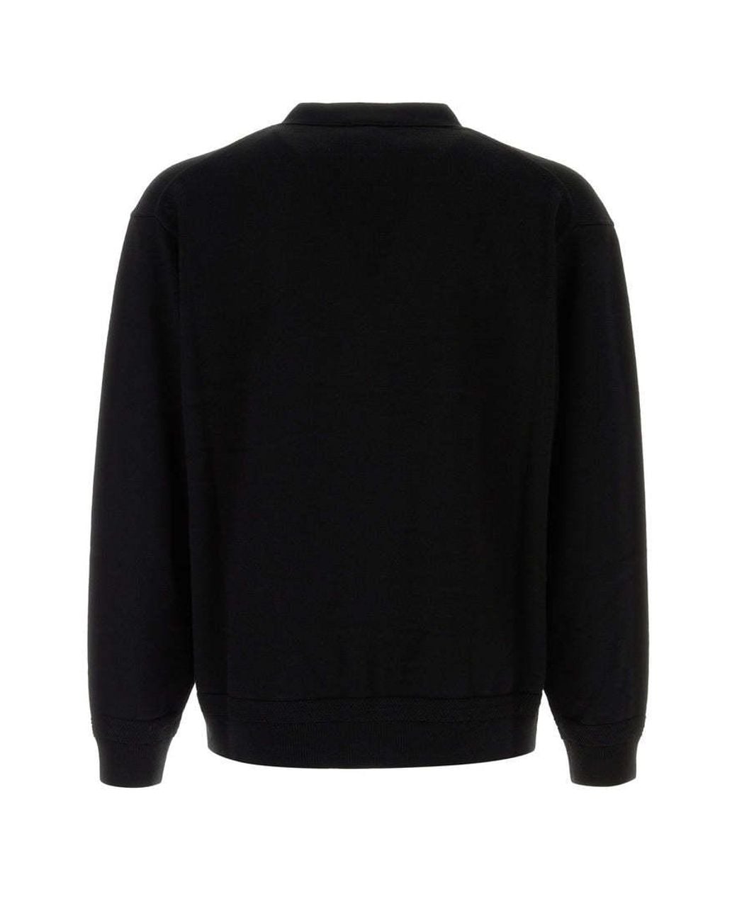 KENZO Black V-Neck Buttoned Cardigan for men