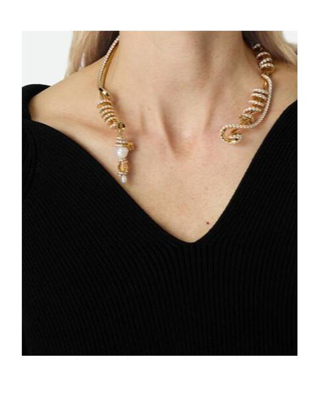 Bottega Veneta Metallic Twist Necklace