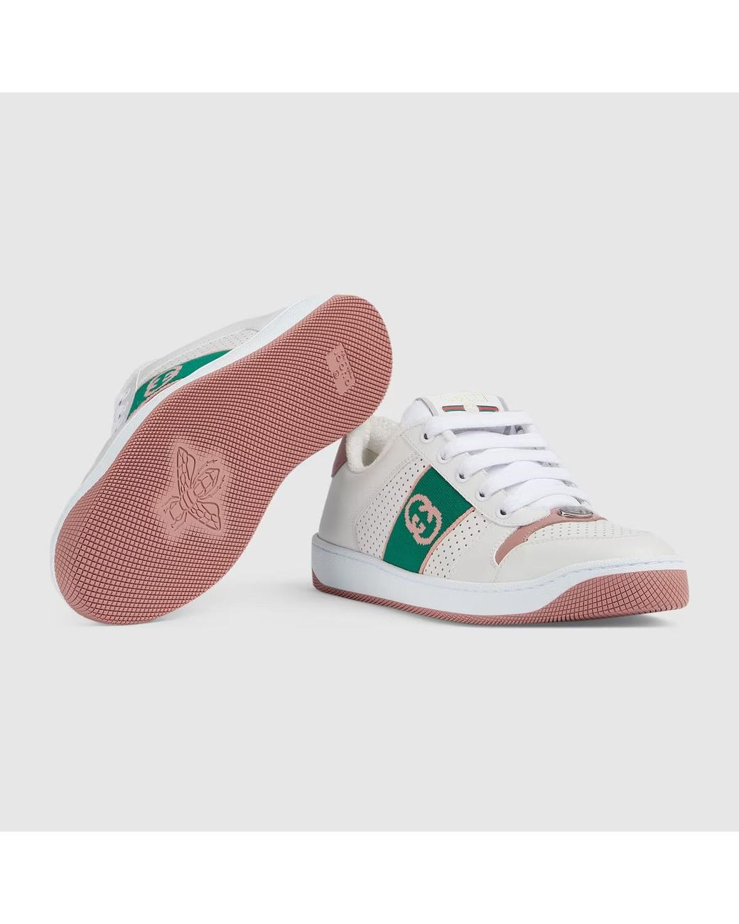 Gucci Green Screener Low-Top Sneakers