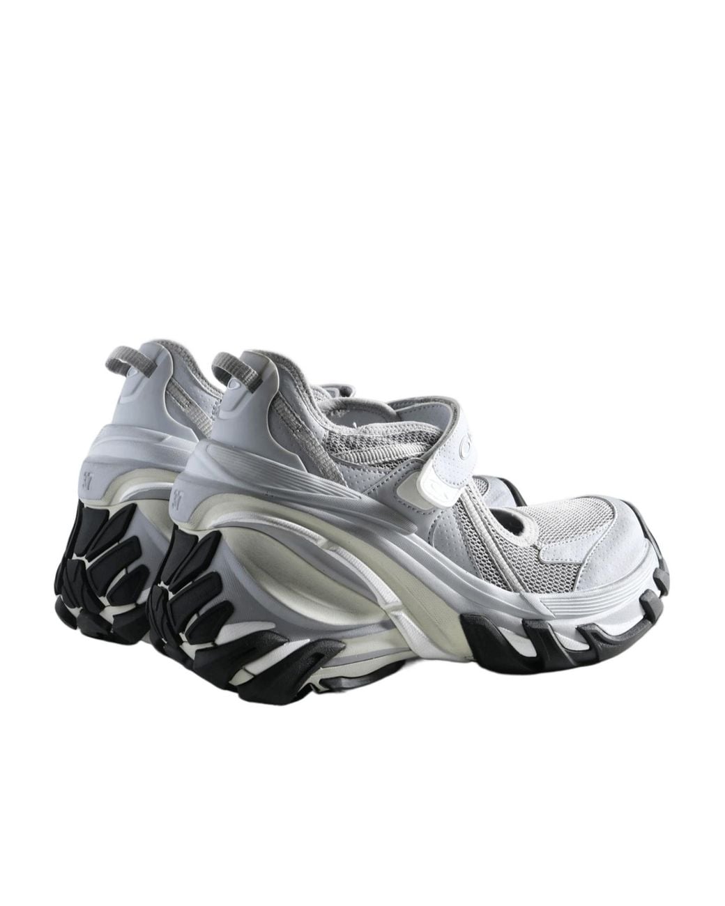 Balenciaga Gray Hydra Mary Jane Sneakers