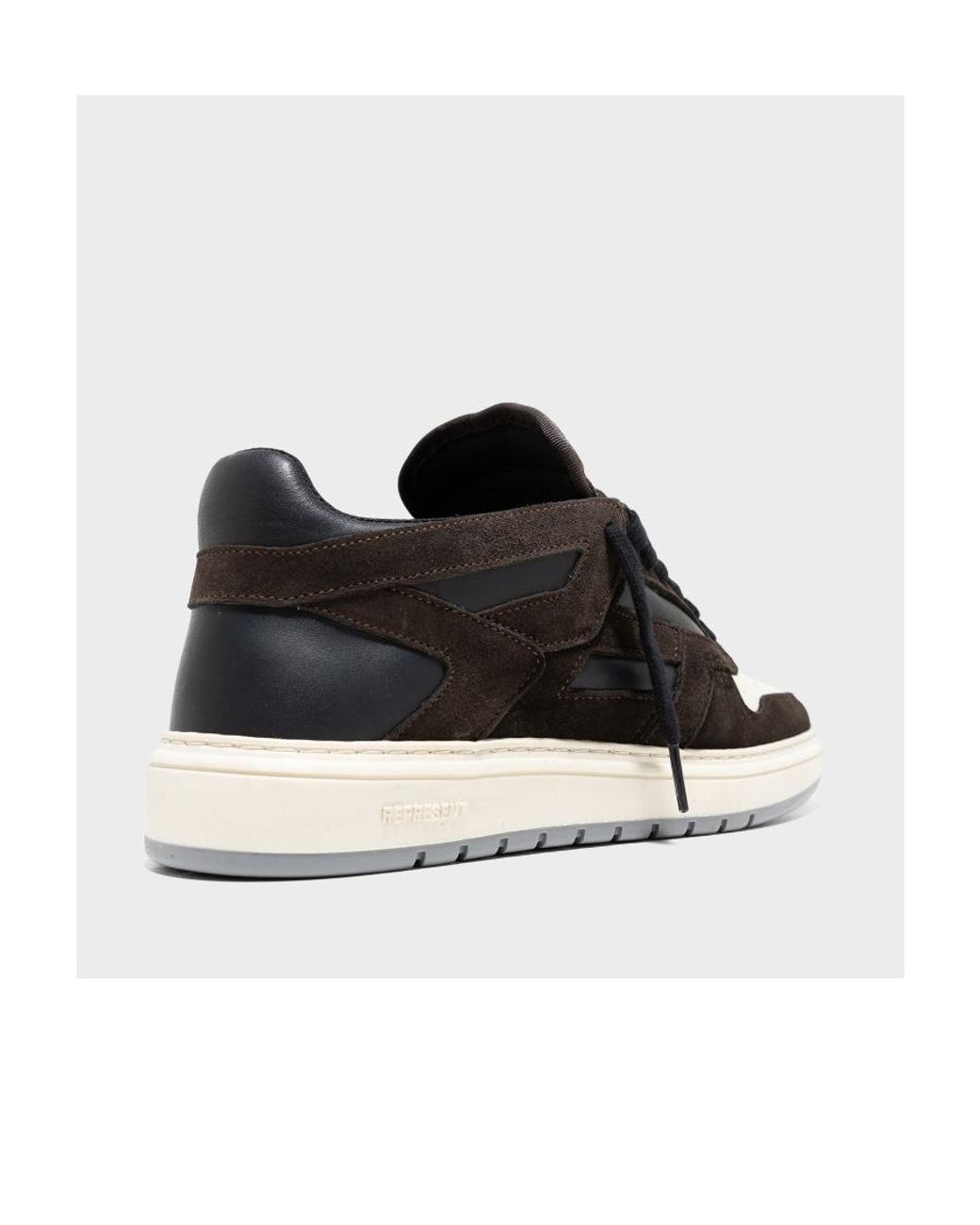 Represent Black Reptor Panelled Lace-Up Sneakers for men