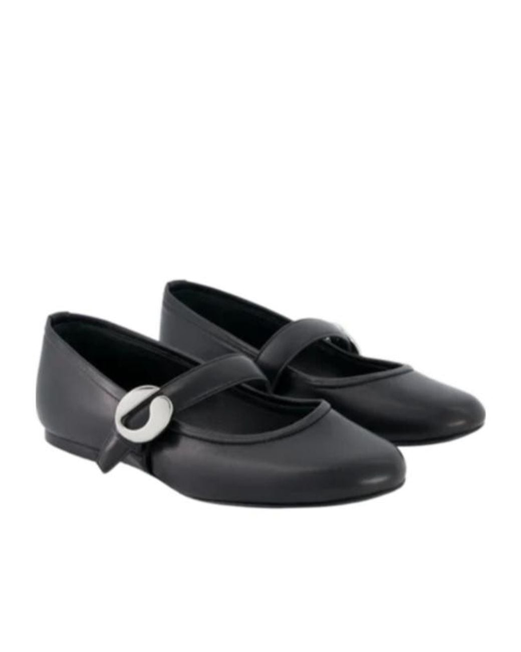 Coperni Black Ballerina Belt Flat Shoes