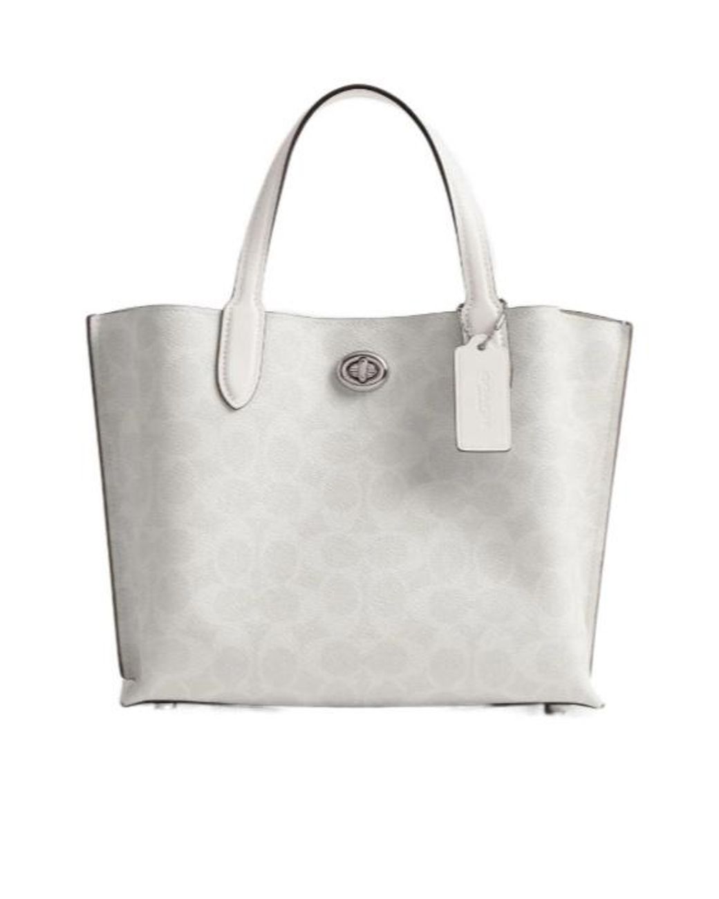 COACH White Willow Tote Bag