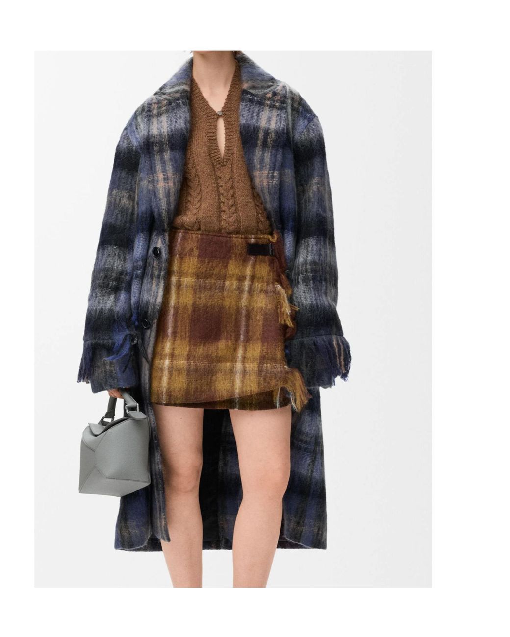 Loewe Blue Relaxed Fit Coat