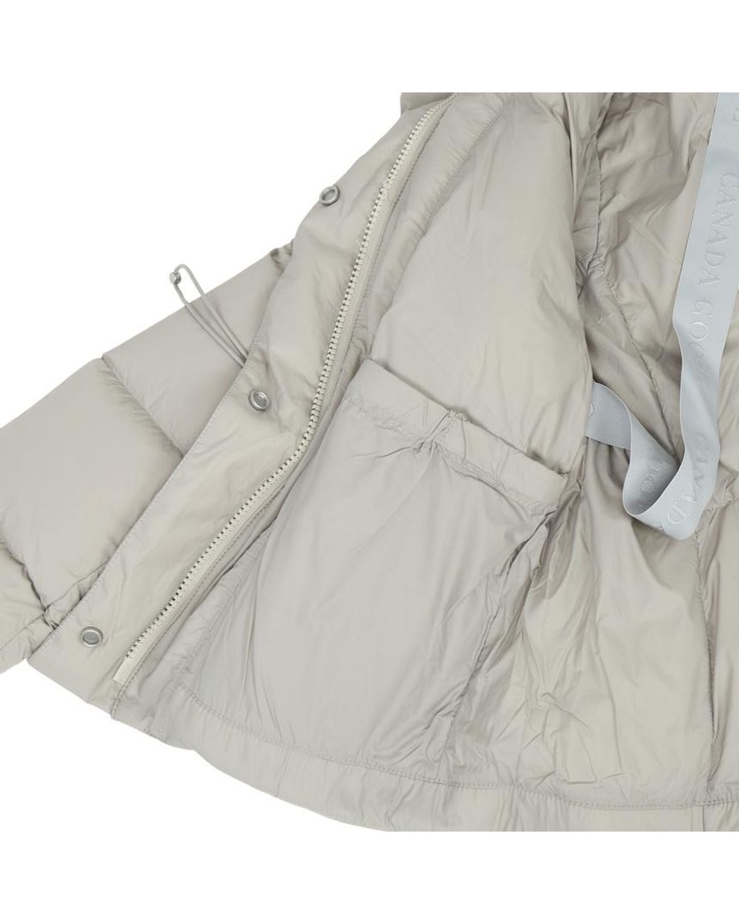 Canada Goose Gray Montgomery Drawstring-Waist Hooded Jacket