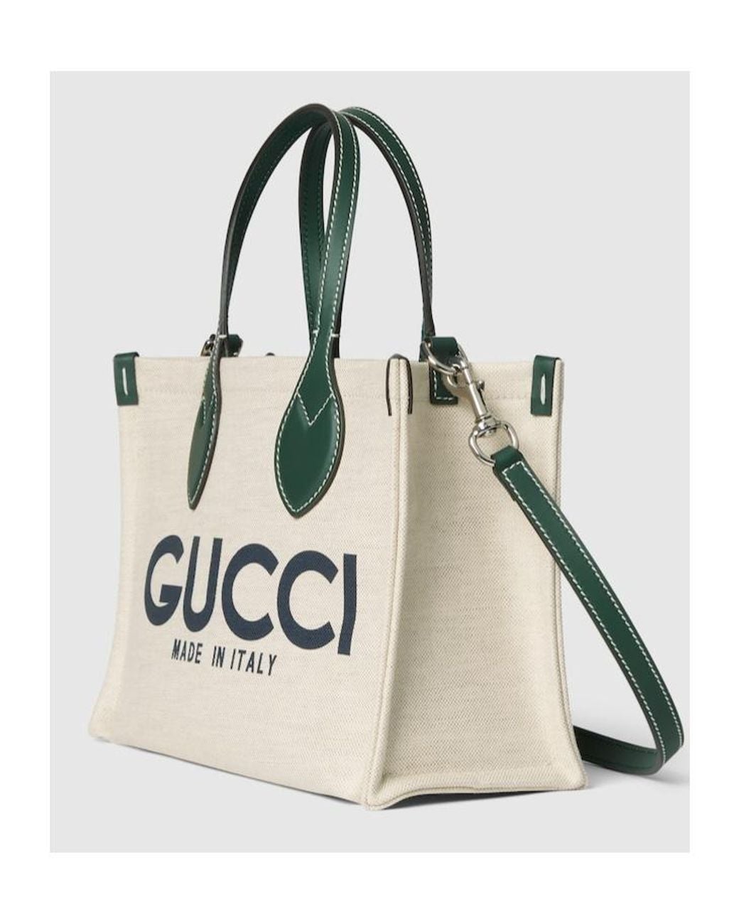 Gucci Natural Logo Printed Small Tote Bag