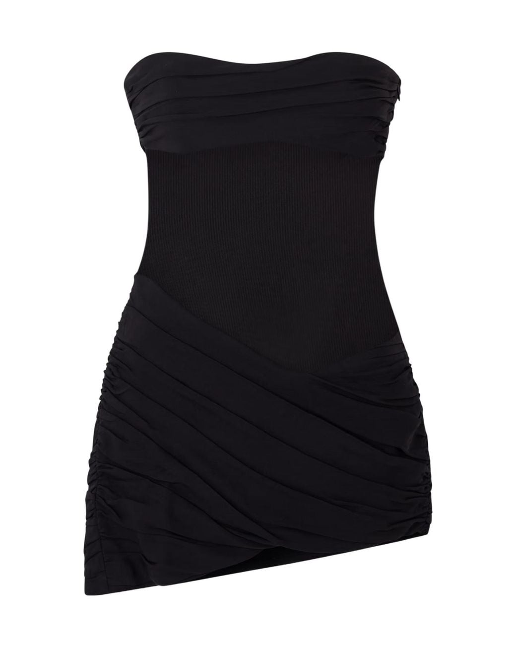 Christopher Esber Black Christo Ribbed Knit Mini Dress