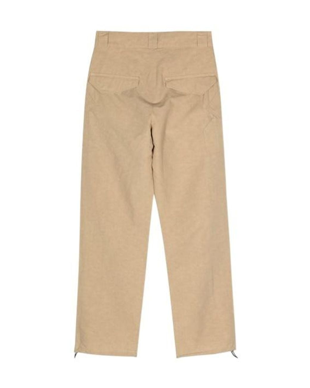 RANRA Natural Slub-Texture Straight Trousers for men