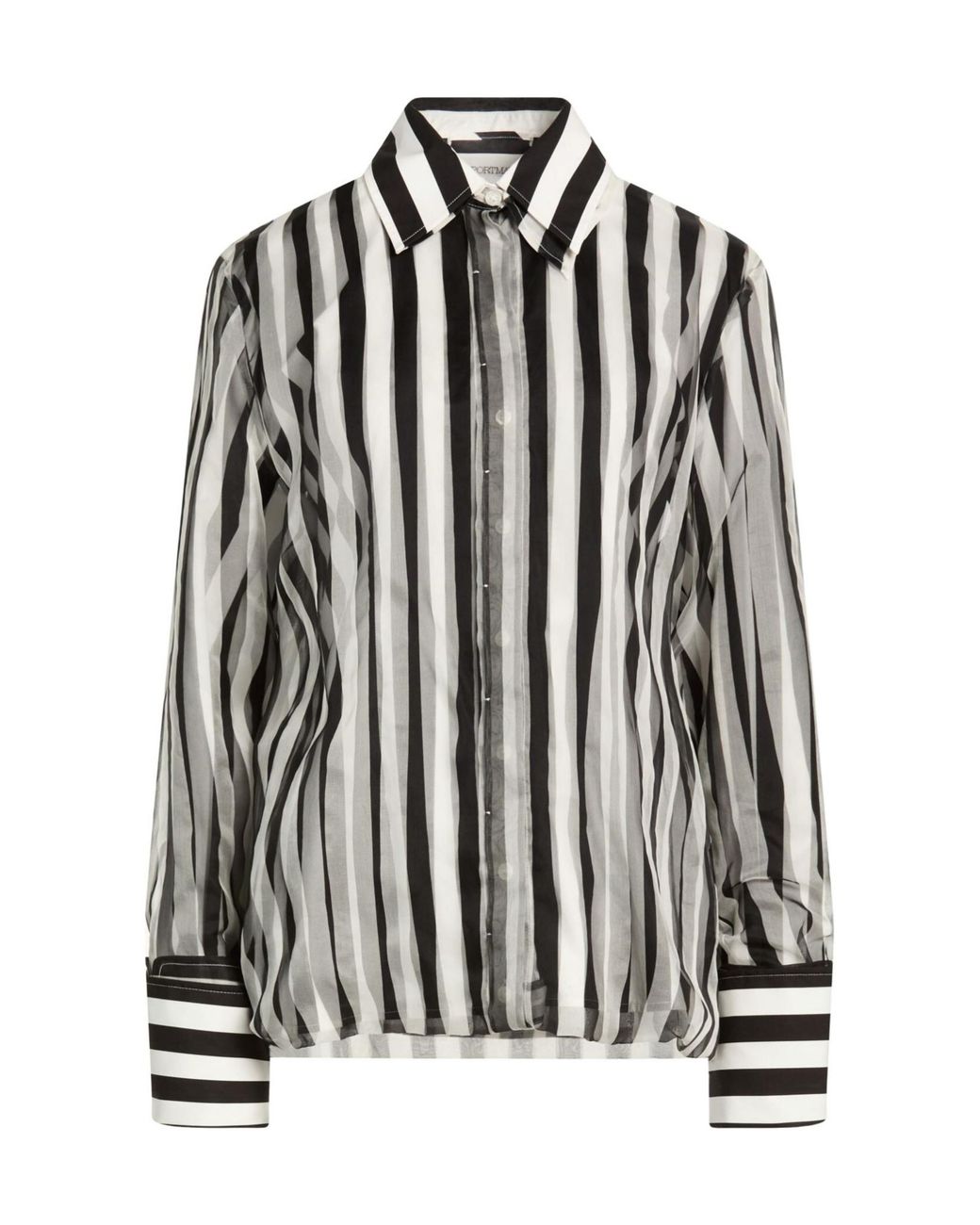 Sportmax Black Shirt Silk, Cotton