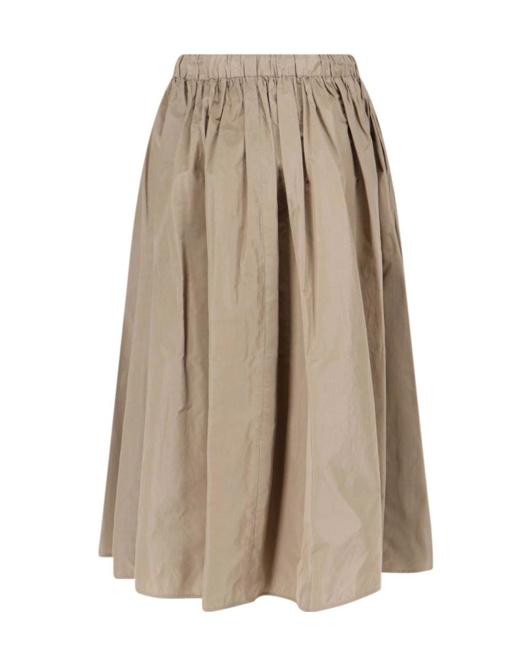 Max Mara Natural Lonza Drawstring Skirt