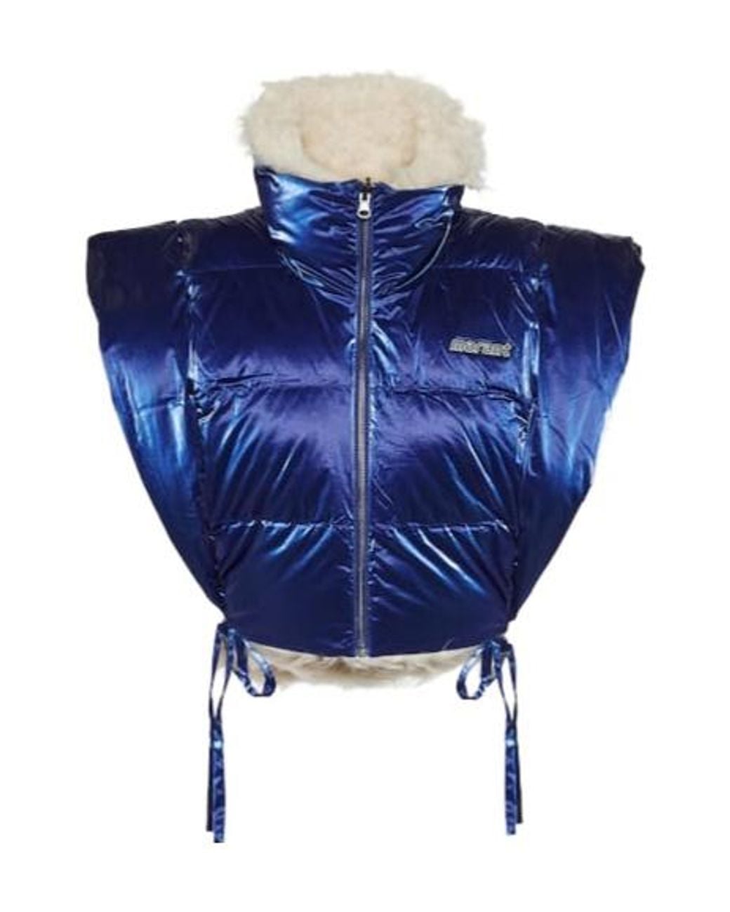 Isabel Marant Blue Cody Satin Puffer Vest