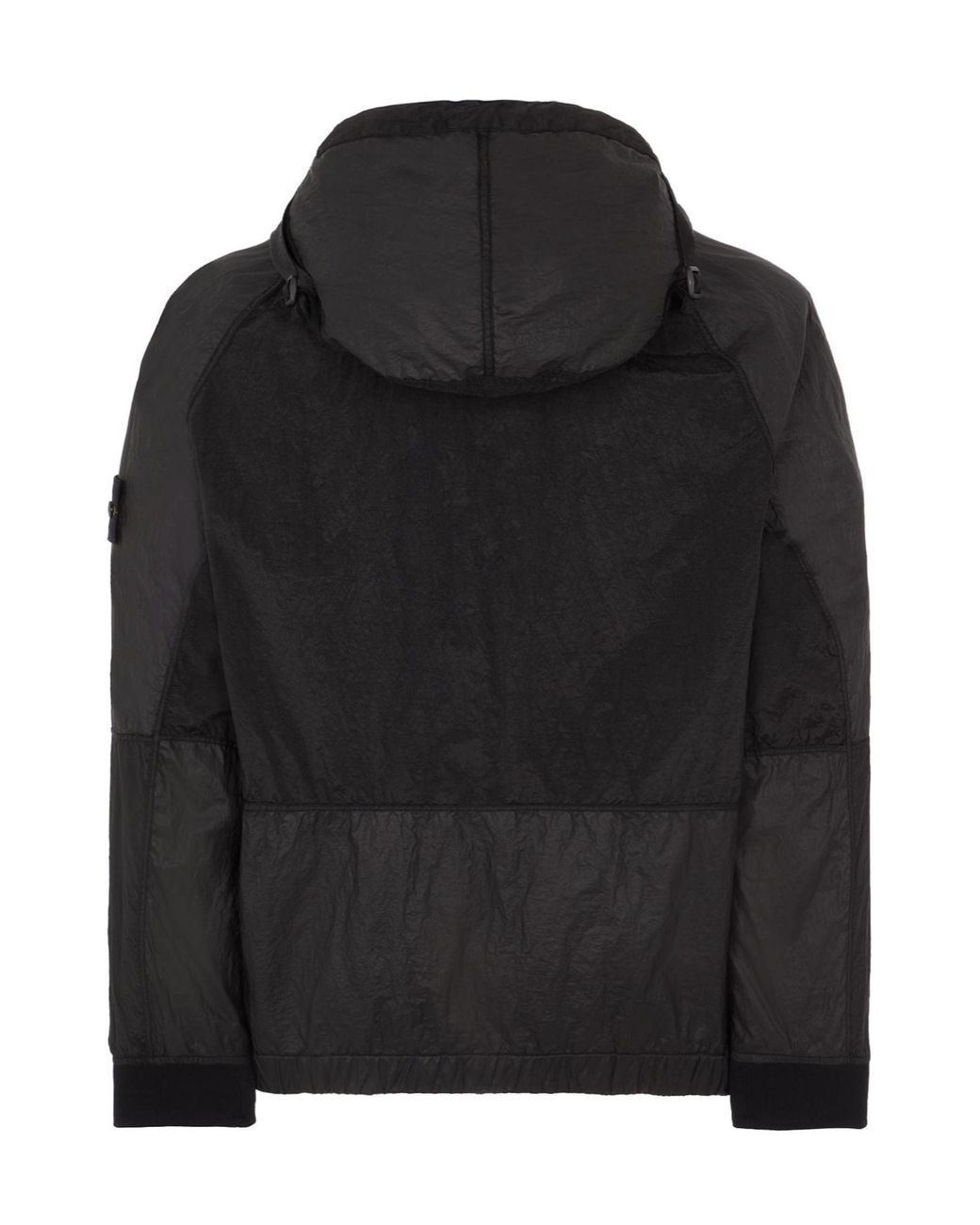 Stone Island Black Zip Up Hooded Jacket for men