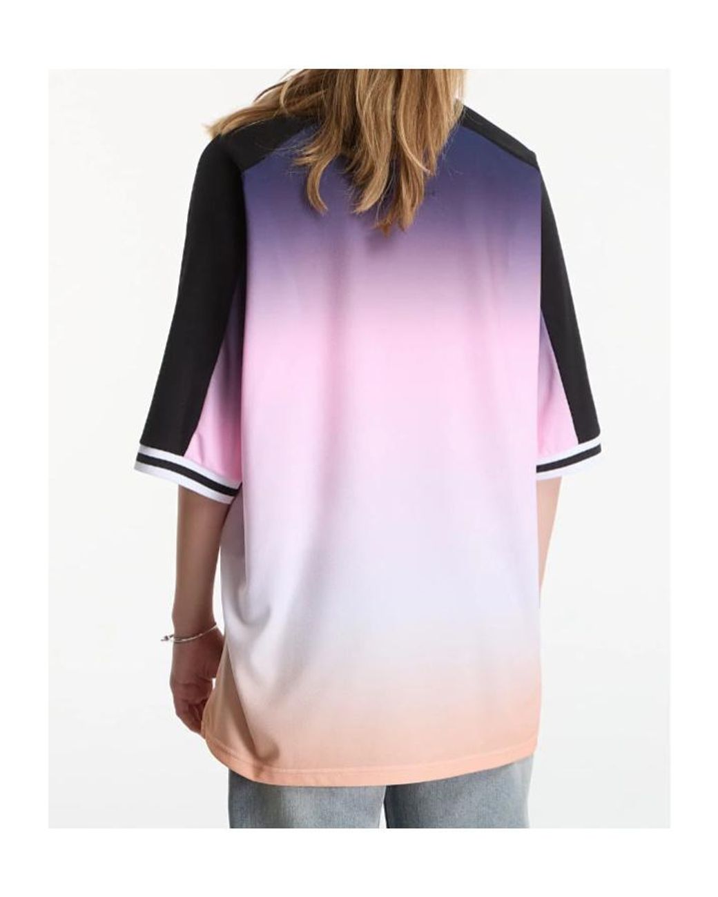 Off-White c/o Virgil Abloh Multicolor Degradé-Effect Soccer T-Shirt for men