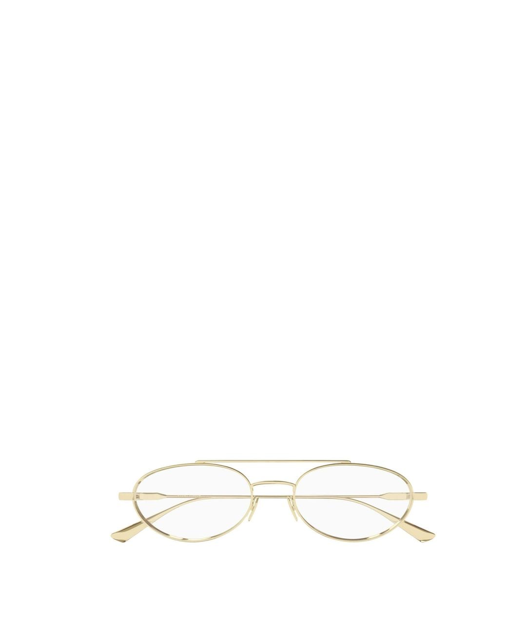 Saint Laurent White Pilot-Frame Glasses for men