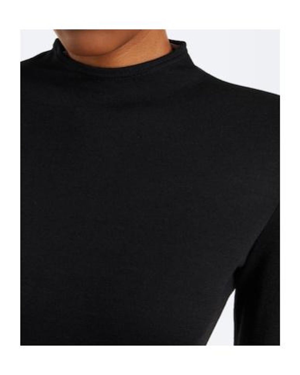 Jil Sander Black Wool Body Suit