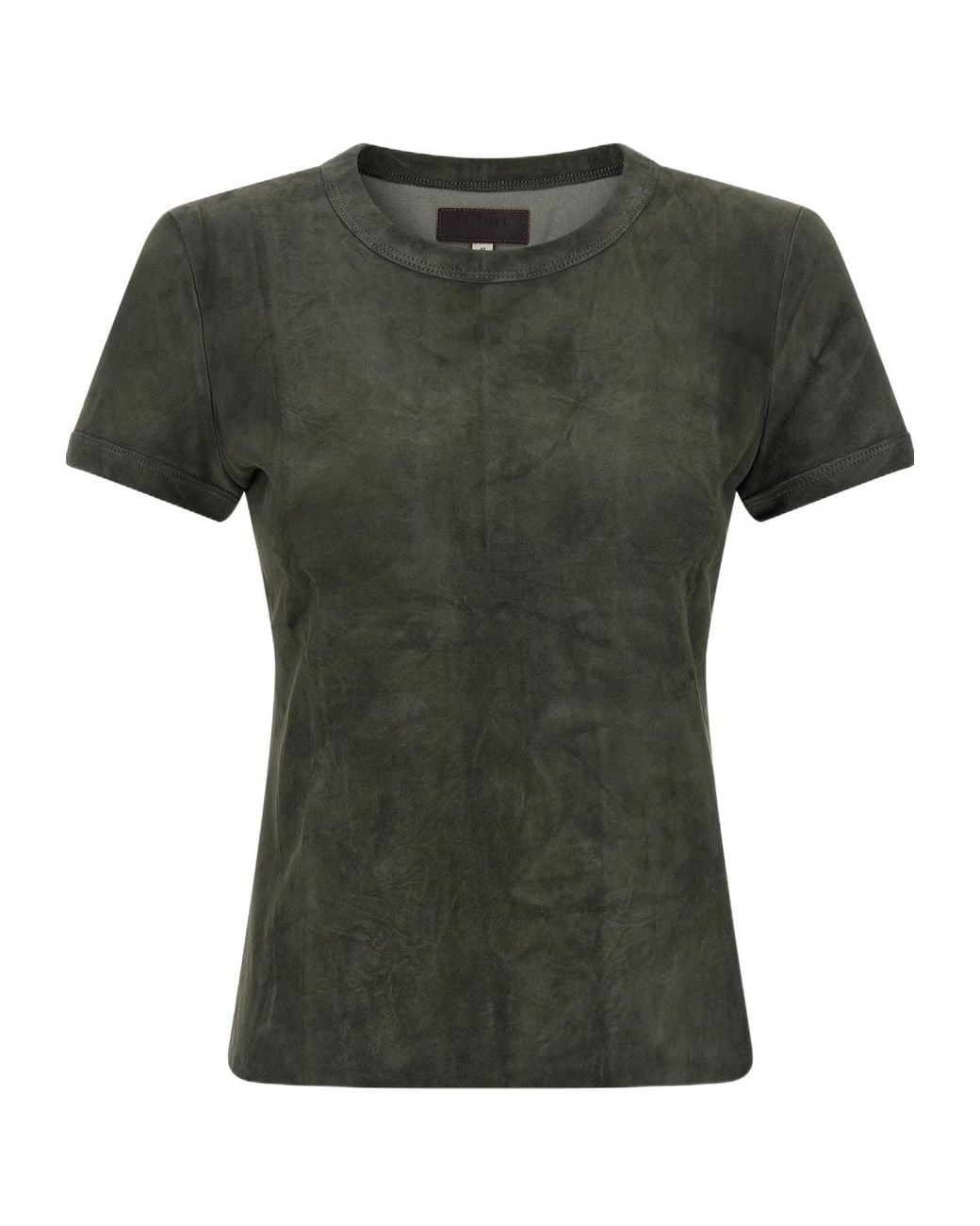 Stouls Green Suede-Finish T-Shirt