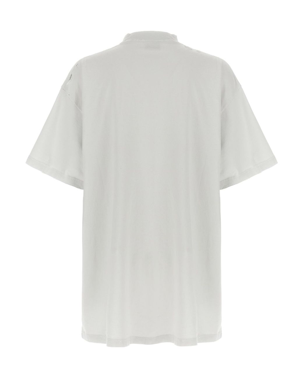Balenciaga White 3B Liquefied Oversized T-Shirt for men