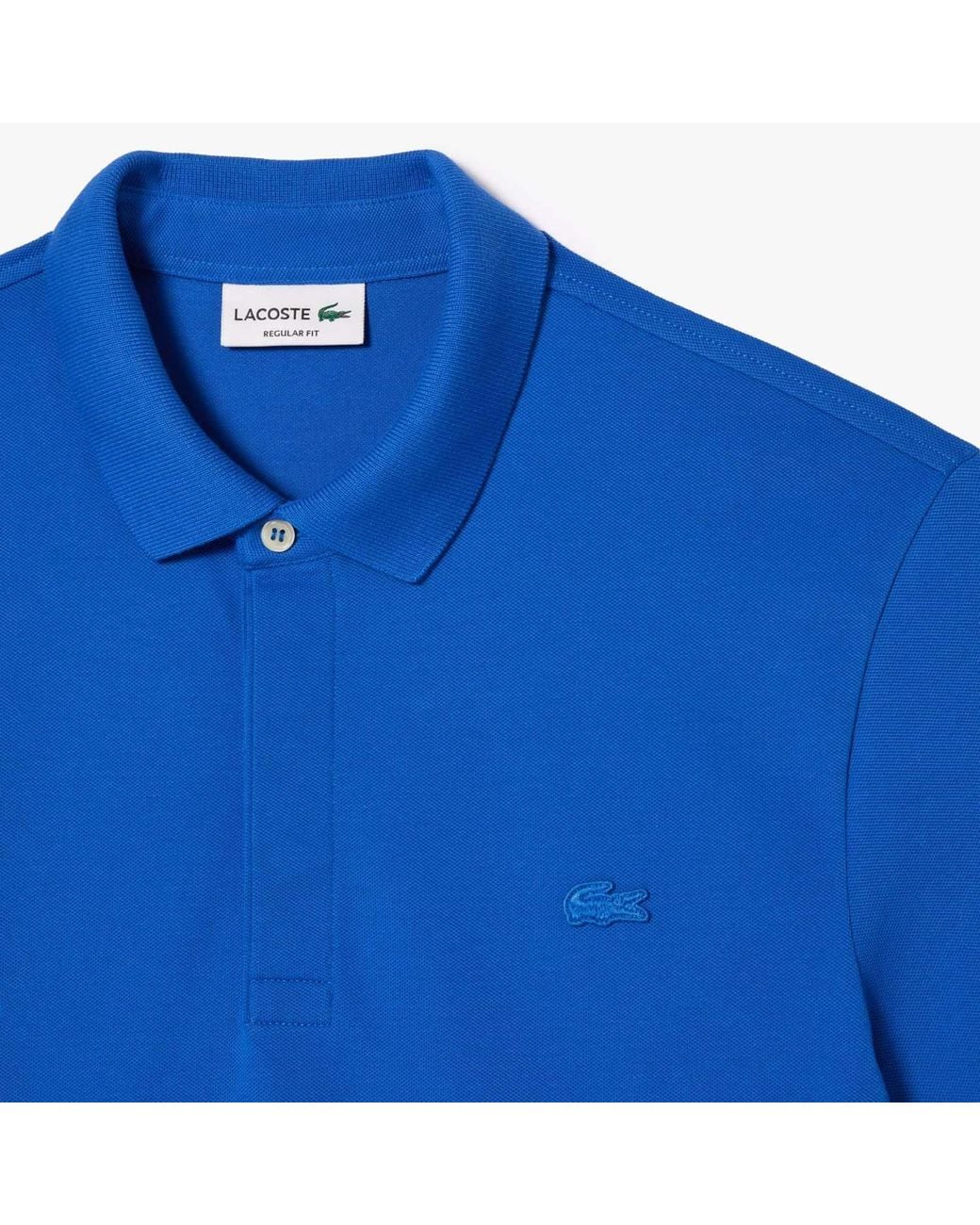 Lacoste Blue Casual Shortsleeve Top for men