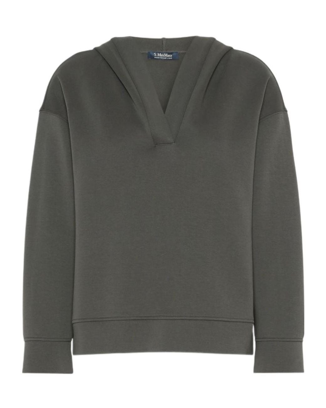Max Mara Gray Buona Relaxed Hoodie