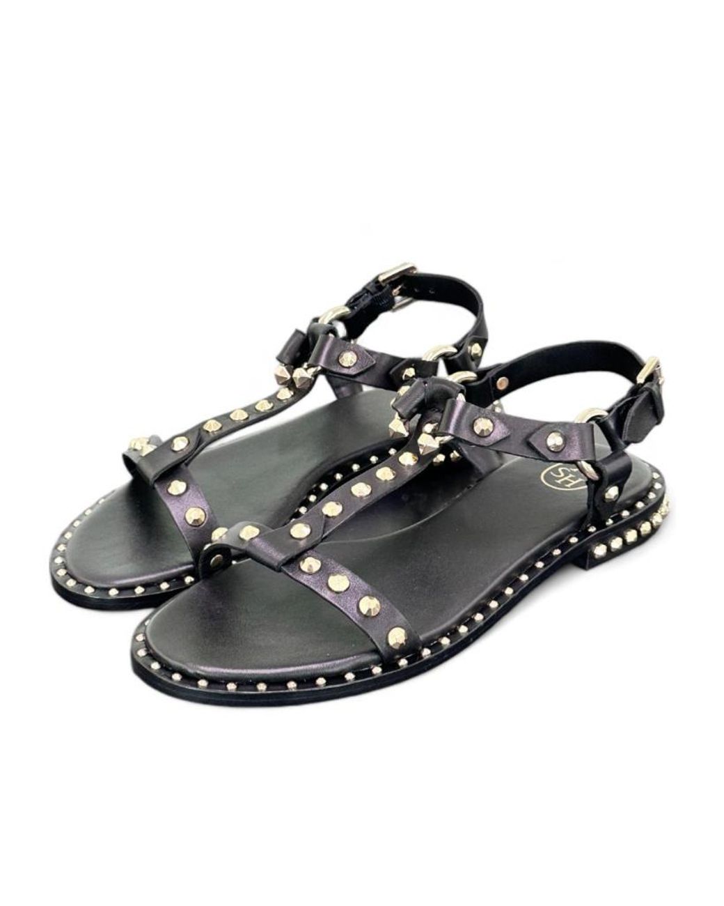 Ash Multicolor Open Toe Flat Sandals
