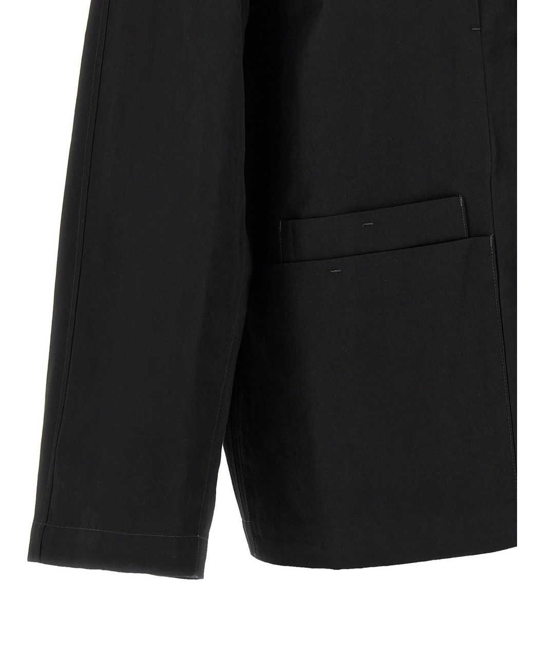 Lemaire Black Boxy Sb Workwear Jacket for men