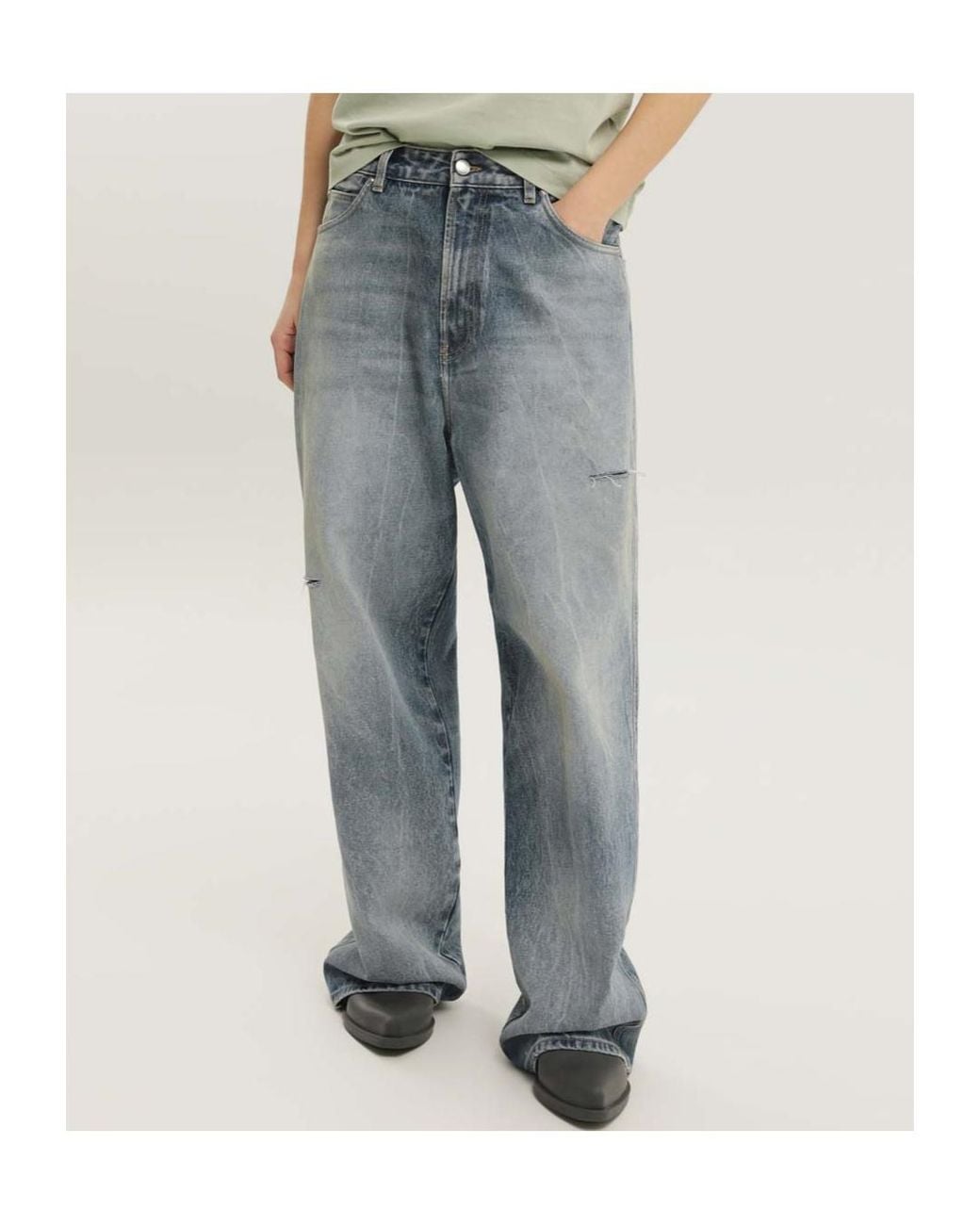 1989 STUDIO Blue Wide-Leg Jeans