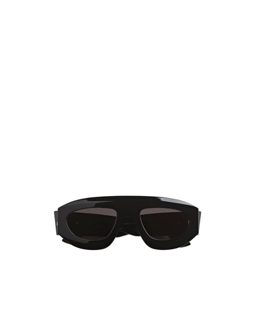 Bottega Veneta Black Eyewear Ultrathin Shield Sunglasses