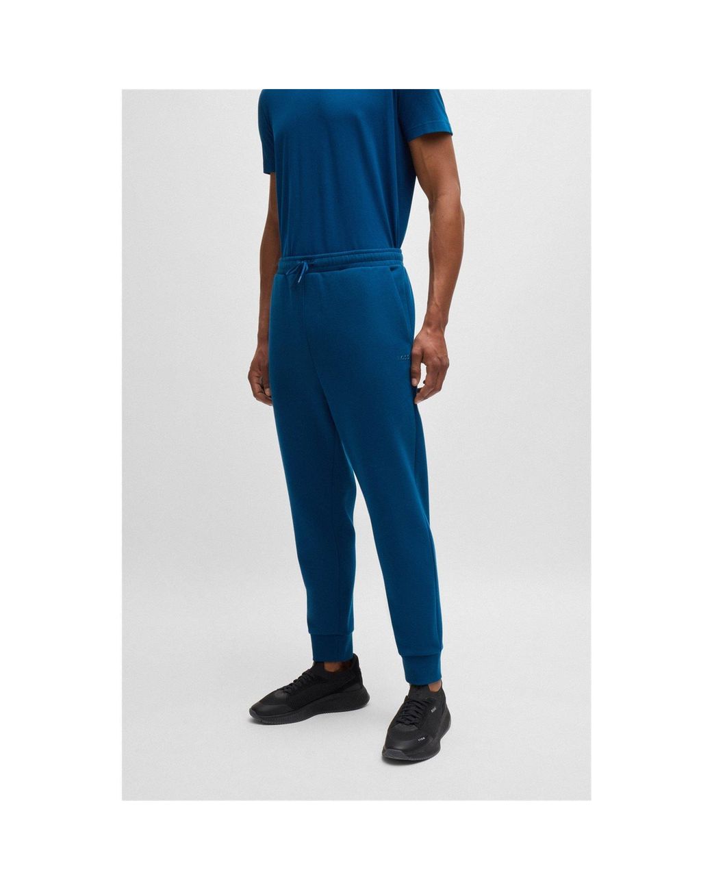 Boss Blue Casual Trousers for men
