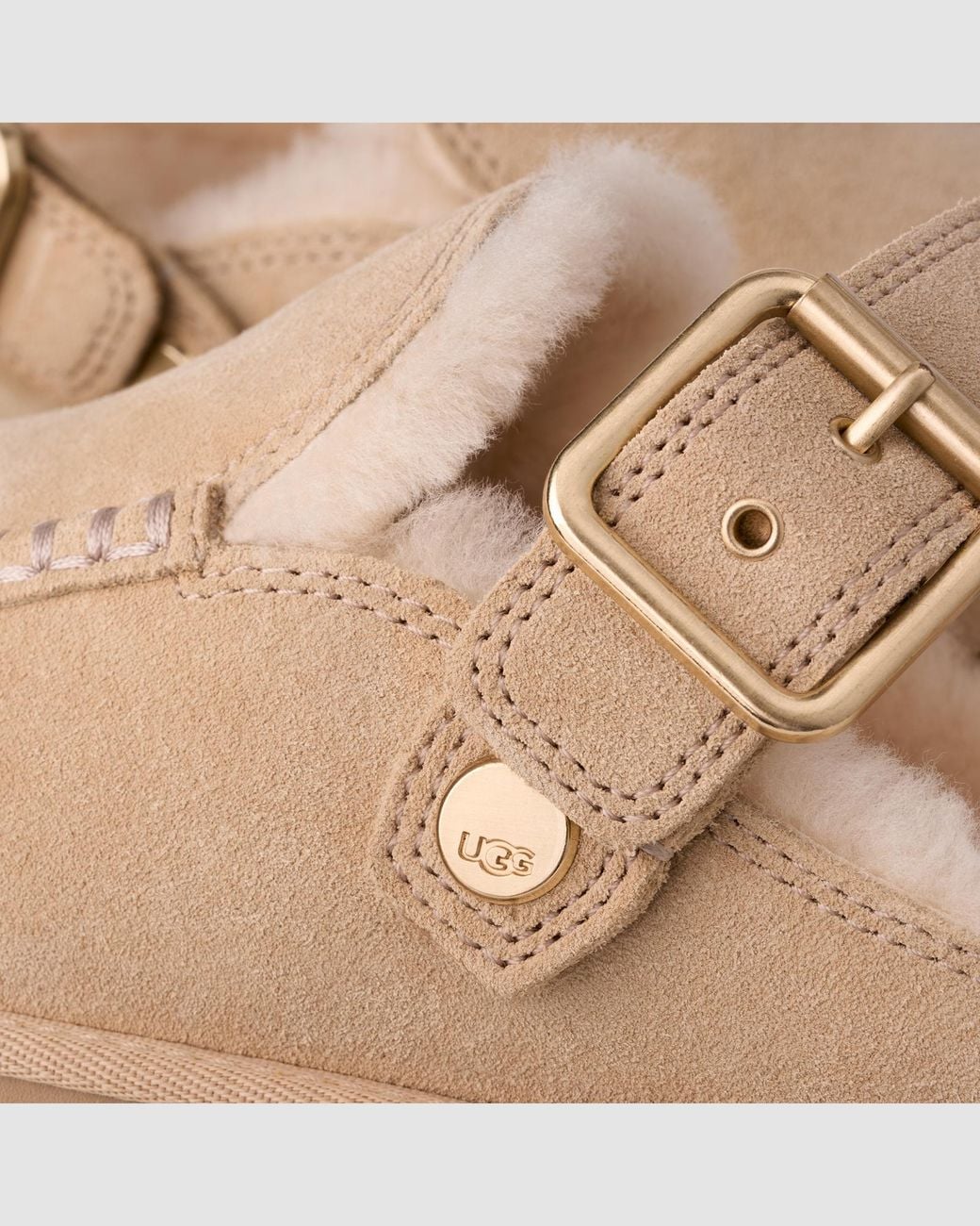 Ugg Natural Fleece-Lined Slippers