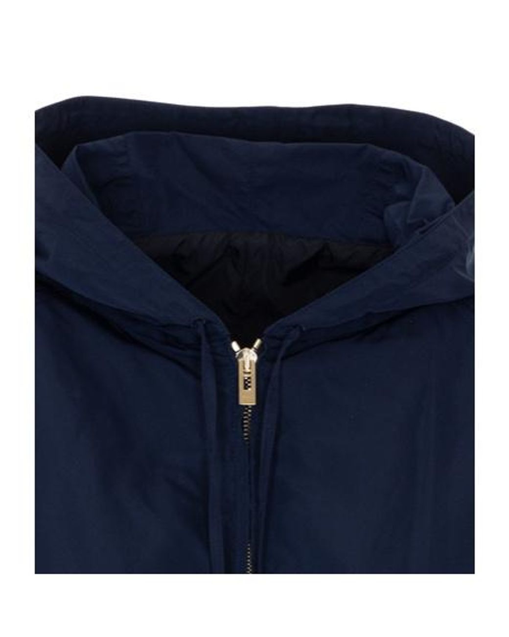 Alaïa Blue Alaïa Hooded Zip-Up Jacket