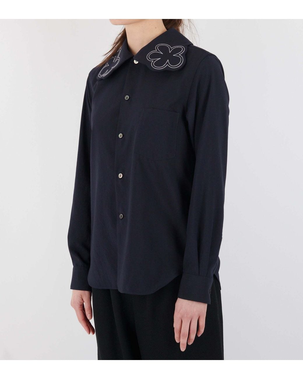 Comme des Garçons Blue Flower Shirt