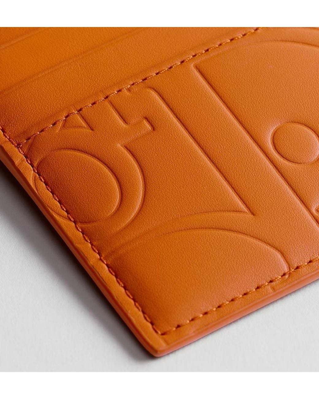 Dior Orange Card Holder for men