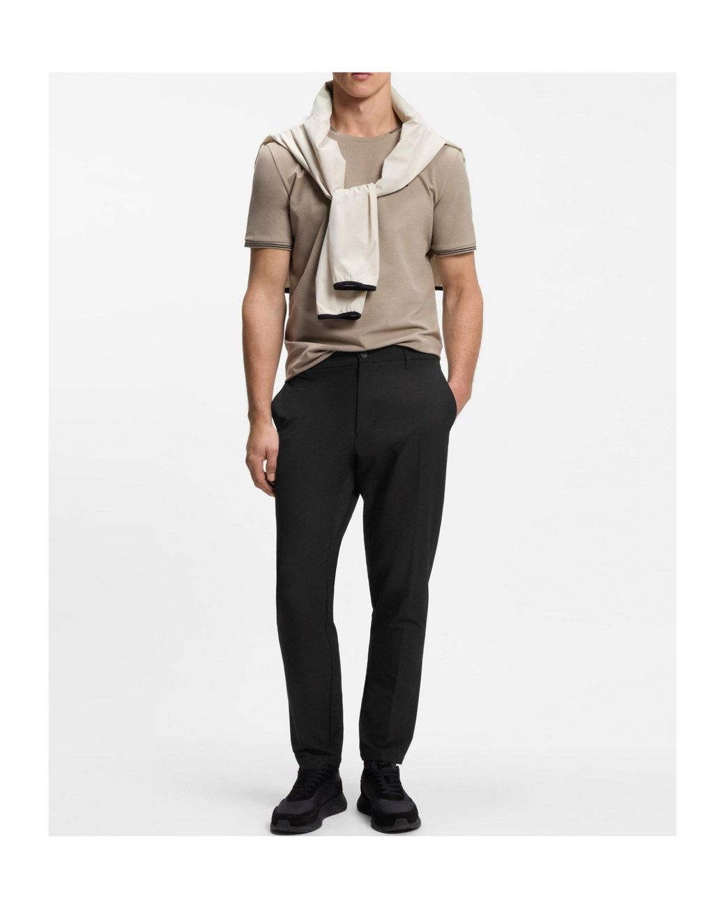 Boss Black Slim-Fit Tapered Dress Pants for men