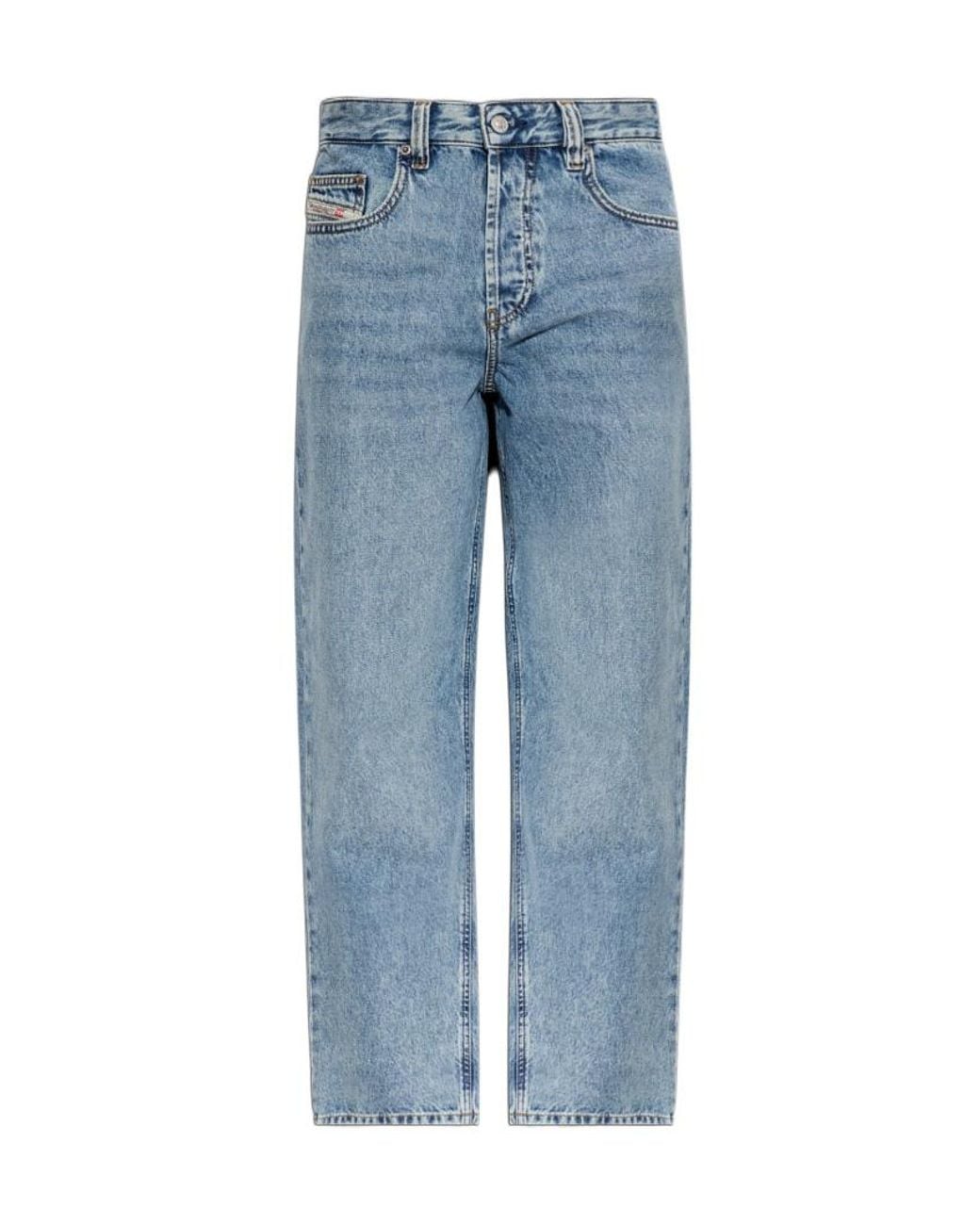 DIESEL Blue 2001 D Macro Straight-Leg Jeans for men