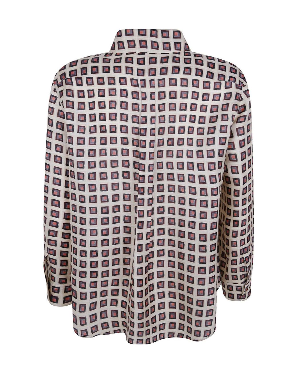 Aspesi Multicolor Geometric Print Button-Up Shirt