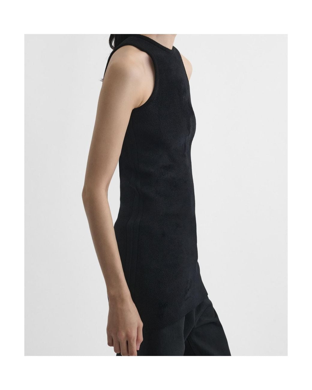 Phoebe Philo Black Crew Neck Sleeveless Vest