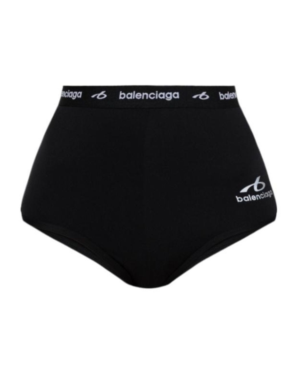 Balenciaga Black High-Waist Sporty Briefs